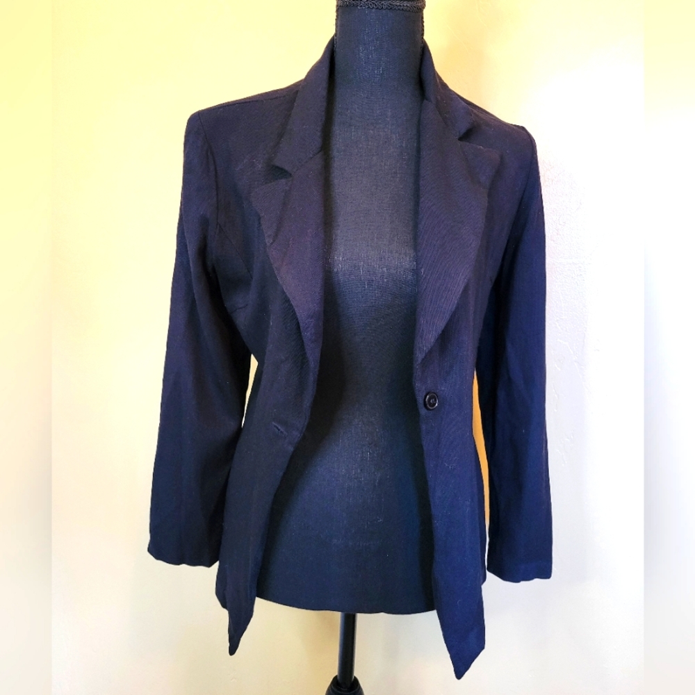 Mainframe Womans Lightweight Black Blazer Jacket Size M